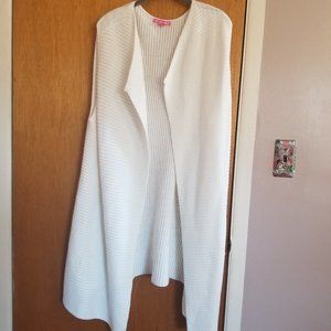 Long Crochet Sweater Vest/Duster